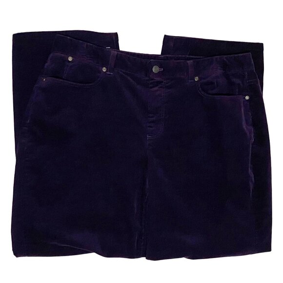Talbots Woman Petites Curvy Corduroy Pants Size 36" Waist - Picture 1 of 6